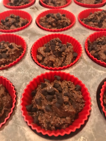 Chocolate ricotta muffins